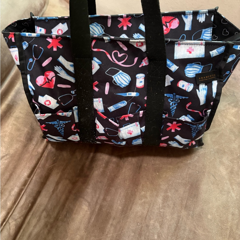 Trendy Black and Pink work bag - Picture 2 of 4